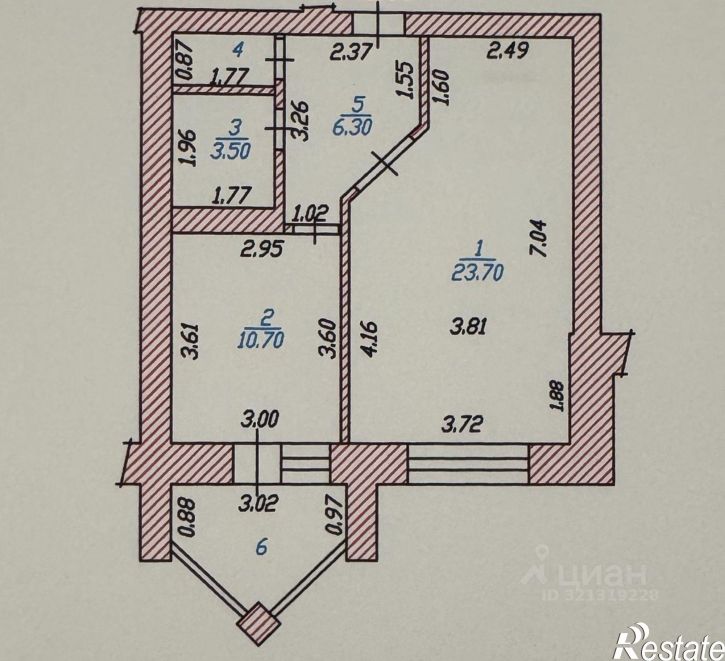1-комн квартира улица Энгельса, 1 к2,  д. 1 к2