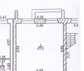 офис 89 кв м, этаж 1/9 улица Ленинского Комсомола, 7