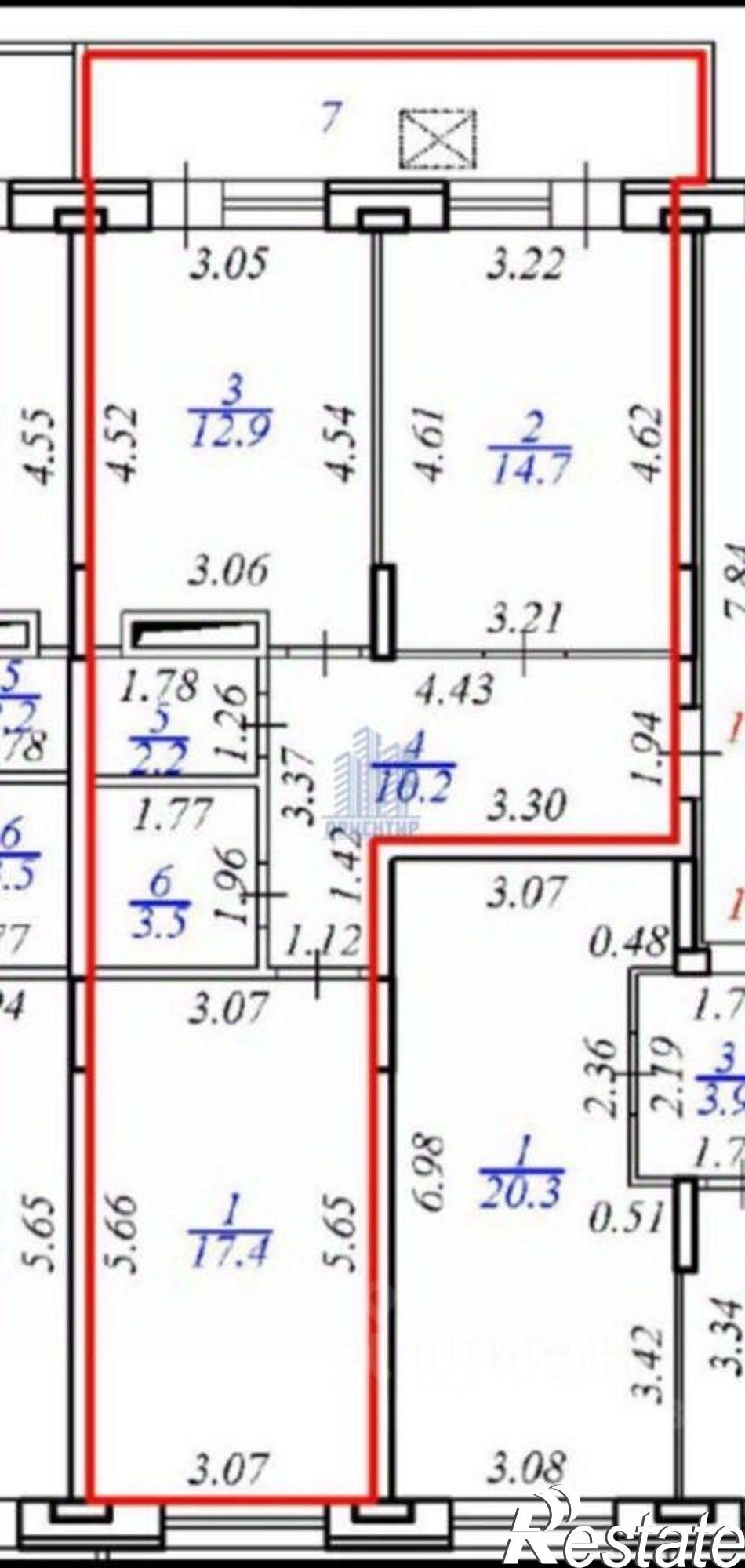 Купить квартиру за 6 930 000 рублей на Сугутский проезд, 7