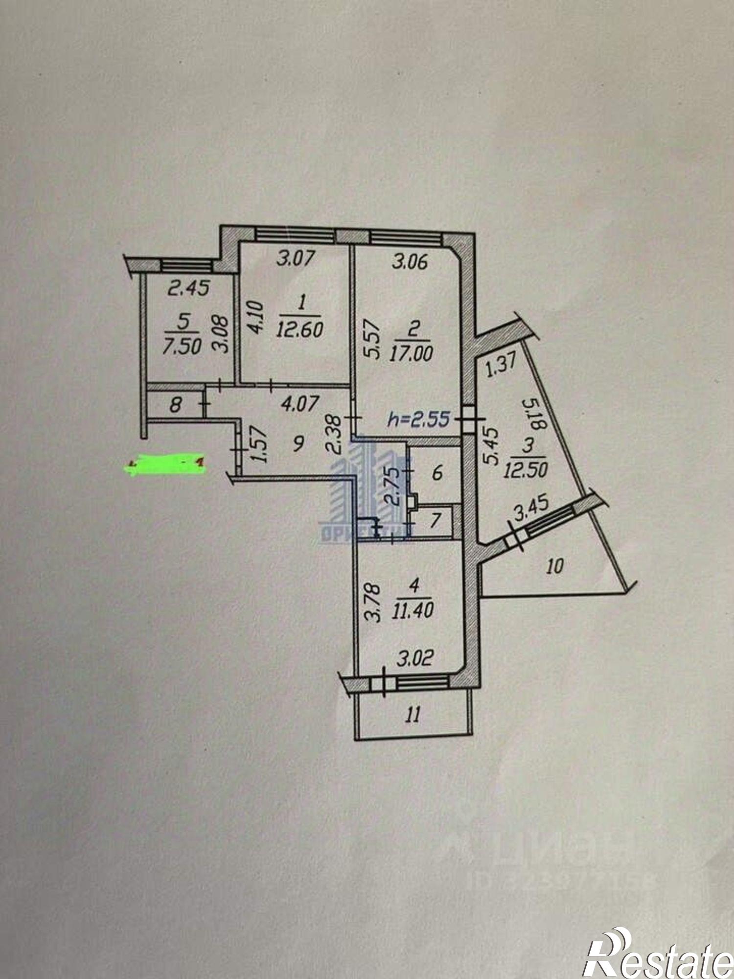 Купить квартиру за 6 300 000 рублей на ул Лебедева, 9