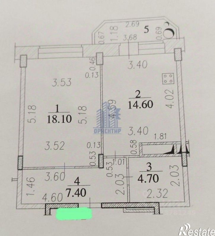 1-комн квартира ул Филиппа Лукина, 6В,  д. 6В