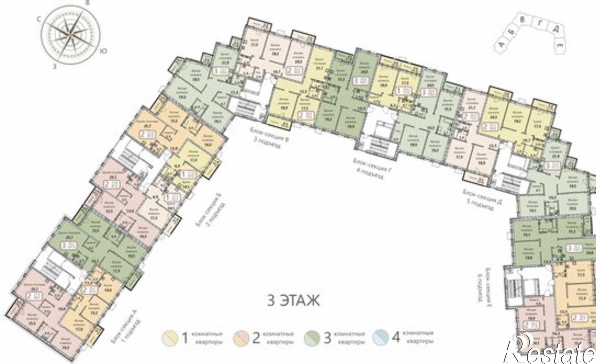 Купить квартиру за 13 839 000 рублей на улица Герцена, поз3