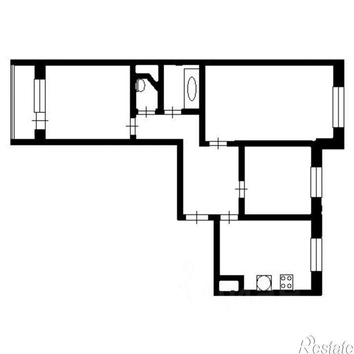 3-комн квартира улица Гузовского, 38,  д. 38