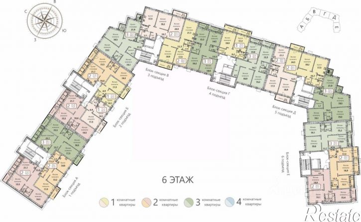 1-комн квартира в новом доме ул Герцена, 35,  д. 35