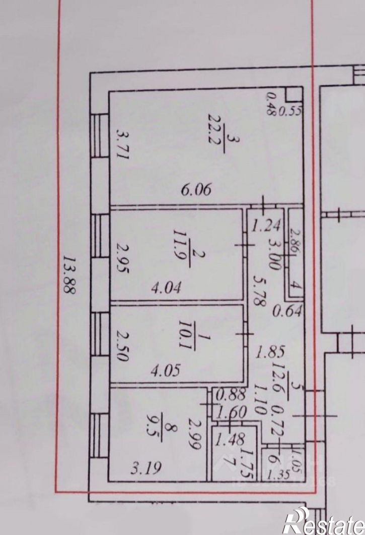 3-комн квартира ул Эльменя, 15,  д. 15