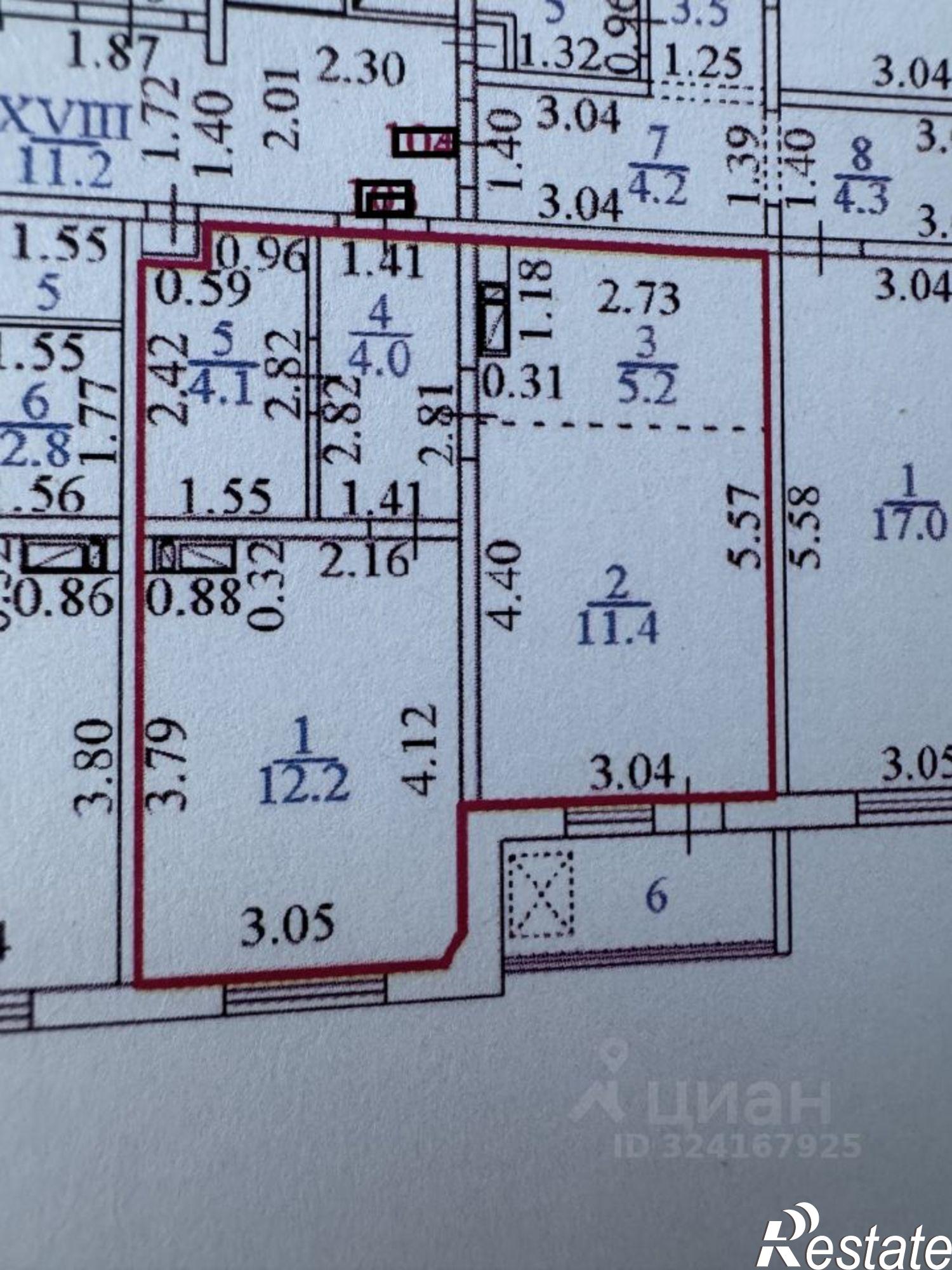 Купить квартиру за 4 700 000 рублей на улица Академика В.Н. Челомея, 12