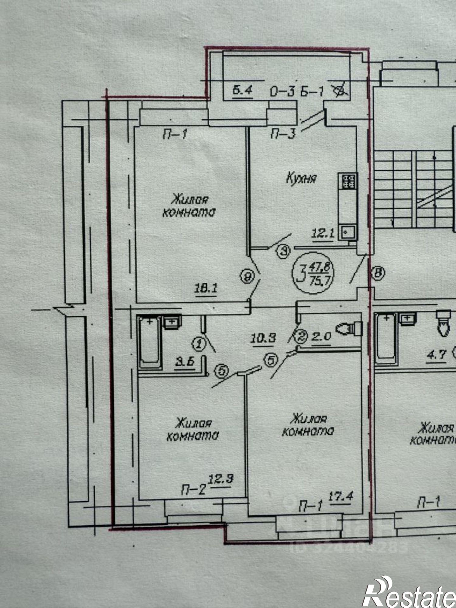Купить квартиру за 17 900 000 рублей на ул Петра Ермолаева, 5