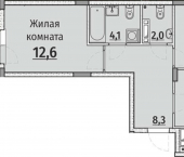 2-комн, 62 кв м, этаж 6/8 ул Текстильщиков, 8И