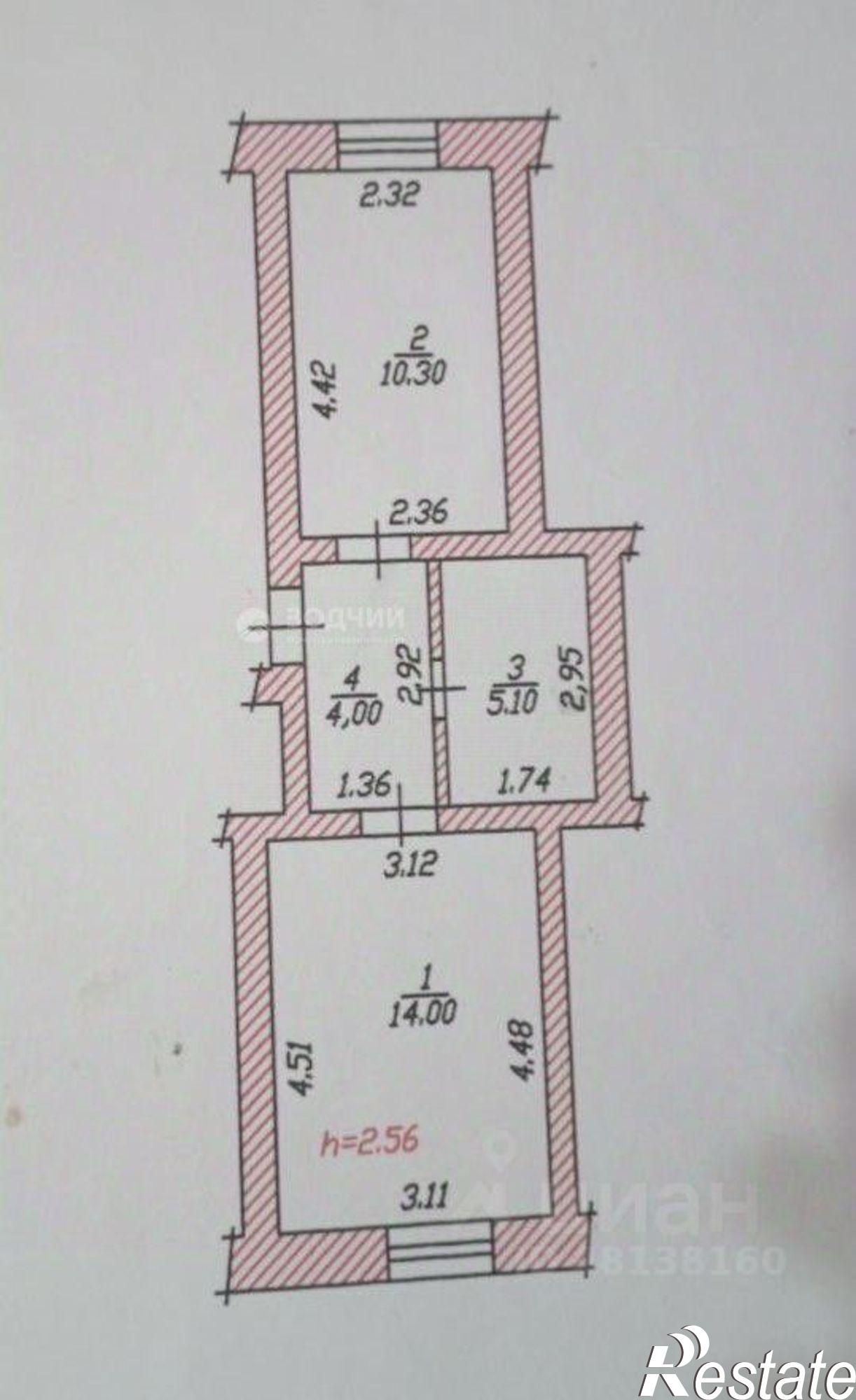 Купить квартиру за 3 500 000 рублей на Социалистическая улица, 2