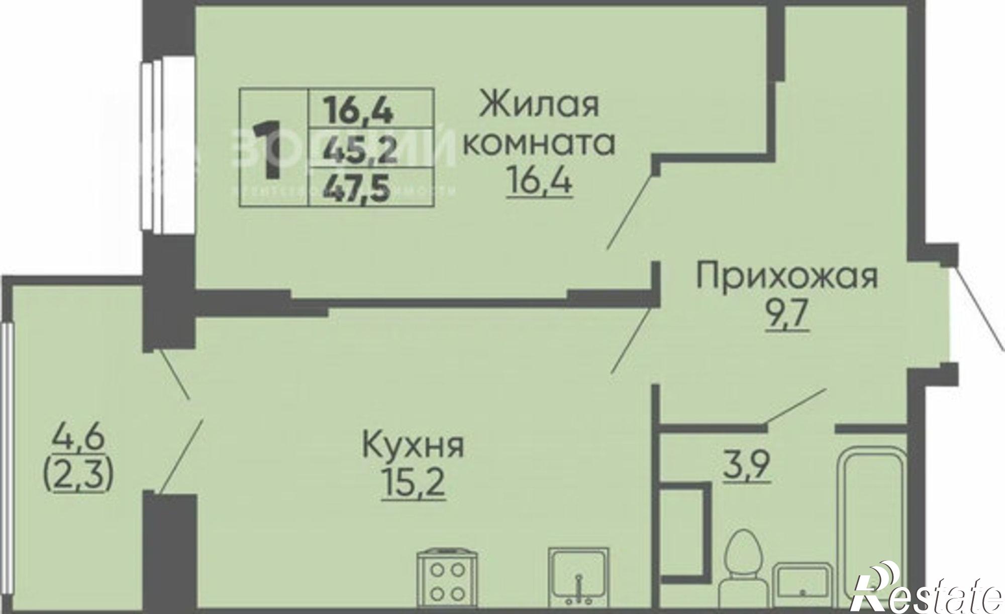 Купить квартиру за 7 106 000 рублей на улица Академика РАН Х.М.Миначева, 11