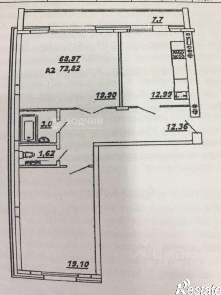 2-комн квартира ул А.В.Асламаса, 18,  д. 18