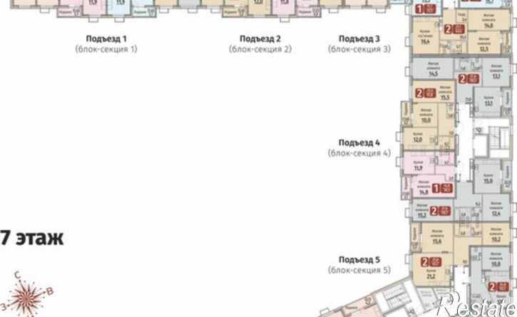 3-комн квартира в новом доме Чувашская Республика — Чувашия, улица Энергетиков, поз8