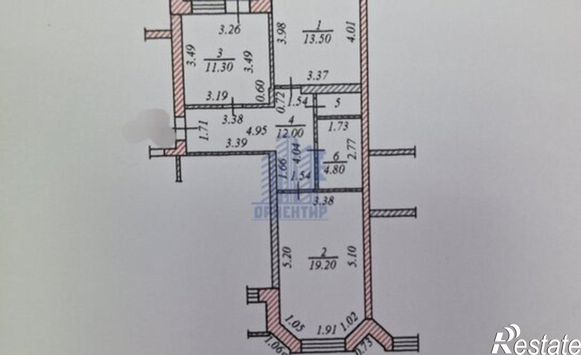 Купить квартиру за 3 800 000 рублей на улица Э.М.Юрьева, 10