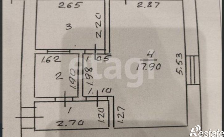 1-комн квартира улица Чапаева, 11,  д. 11