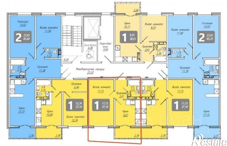 1-комн квартира в новом доме