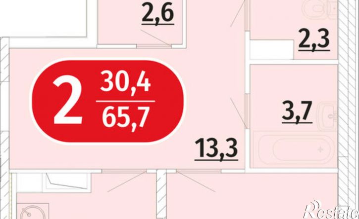 2-комн квартира в новом доме улица Василия Алендея, 3,  д. 3