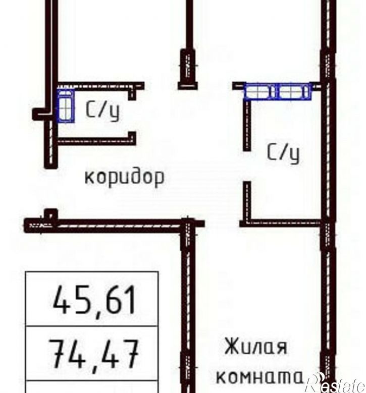 2-комн квартира улица Энгельса, 7,  д. 7