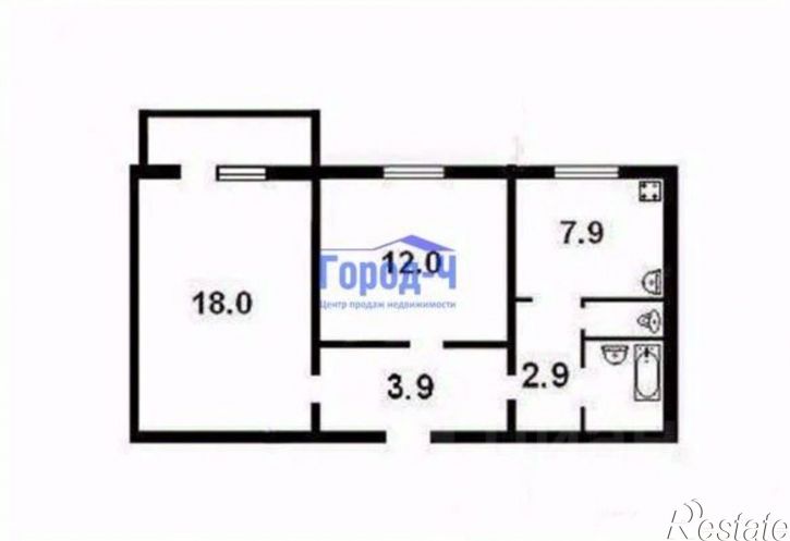 2-комн квартира улица Афанасьева, 9,  д. 9
