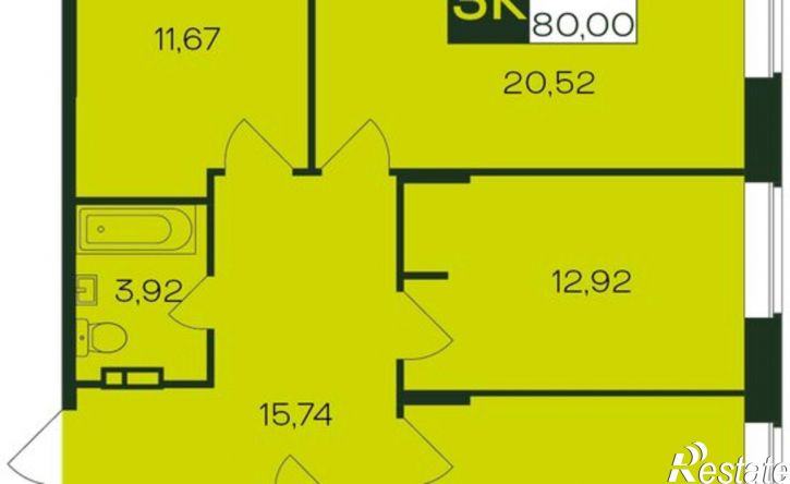 3-комн квартира Чувашская Республика &mdash; Чувашия, Чебоксарский проспект, 49