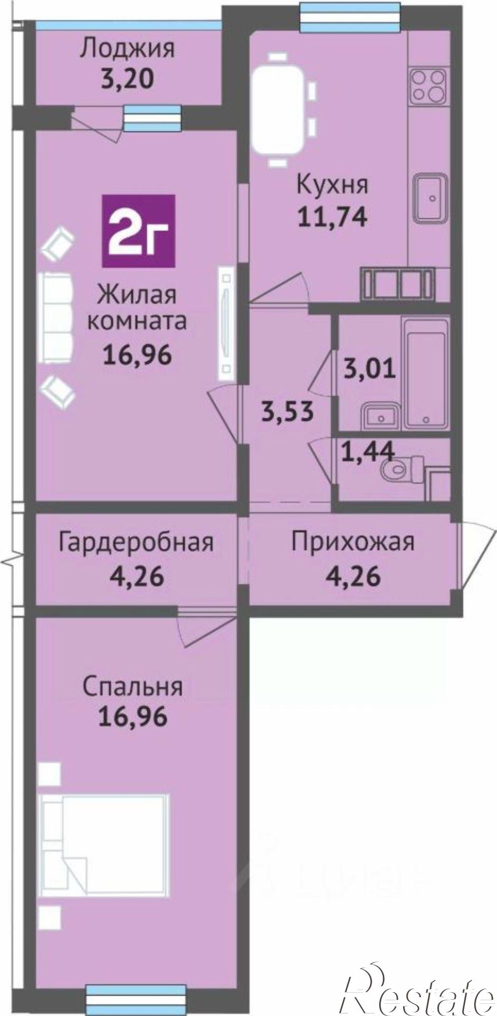 Купить квартиру за 6 610 000 рублей