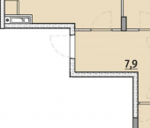 2-комн, 63 кв м, этаж 6/8 улица Энергетиков, 15К1