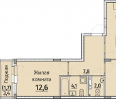 2-комн, 67 кв м, этаж 6/8 ул Текстильщиков, 8И
