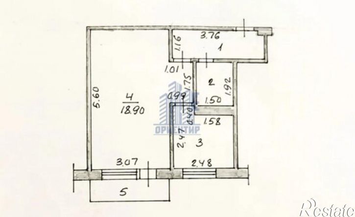1-комн квартира проспект Мира, 21А,  д. 21А