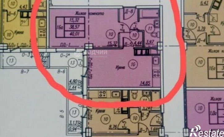 1-комн квартира улица Болгарстроя, 1 к2,  д. 1 к2