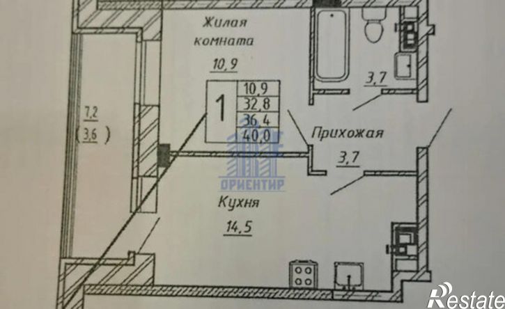 1-комн квартира ул Академика РАН Х.М.Миначева, 11,  д. 11