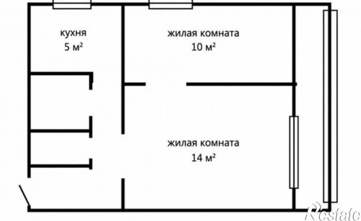 2-комн квартира улица Олега Беспалова, 2,  д. 2