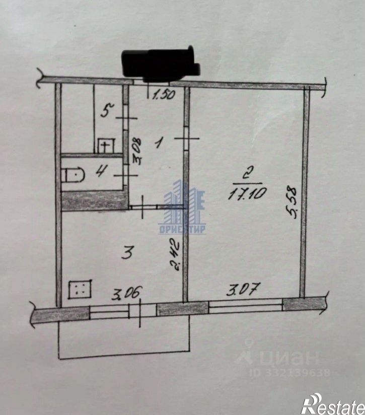 1-комн квартира ул Хузангая, 36,  д. 36