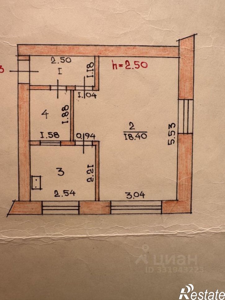 1-комн квартира ул Урукова, 1,  д. 1