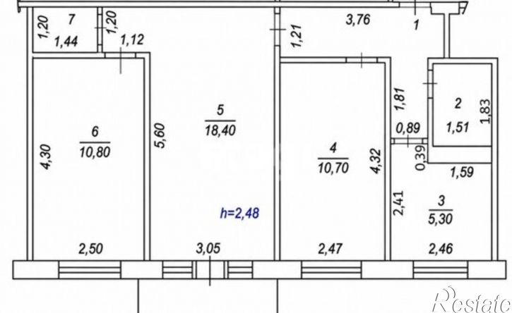 3-комн квартира ул Космонавта Николаева А.Г., 35,  д. 35