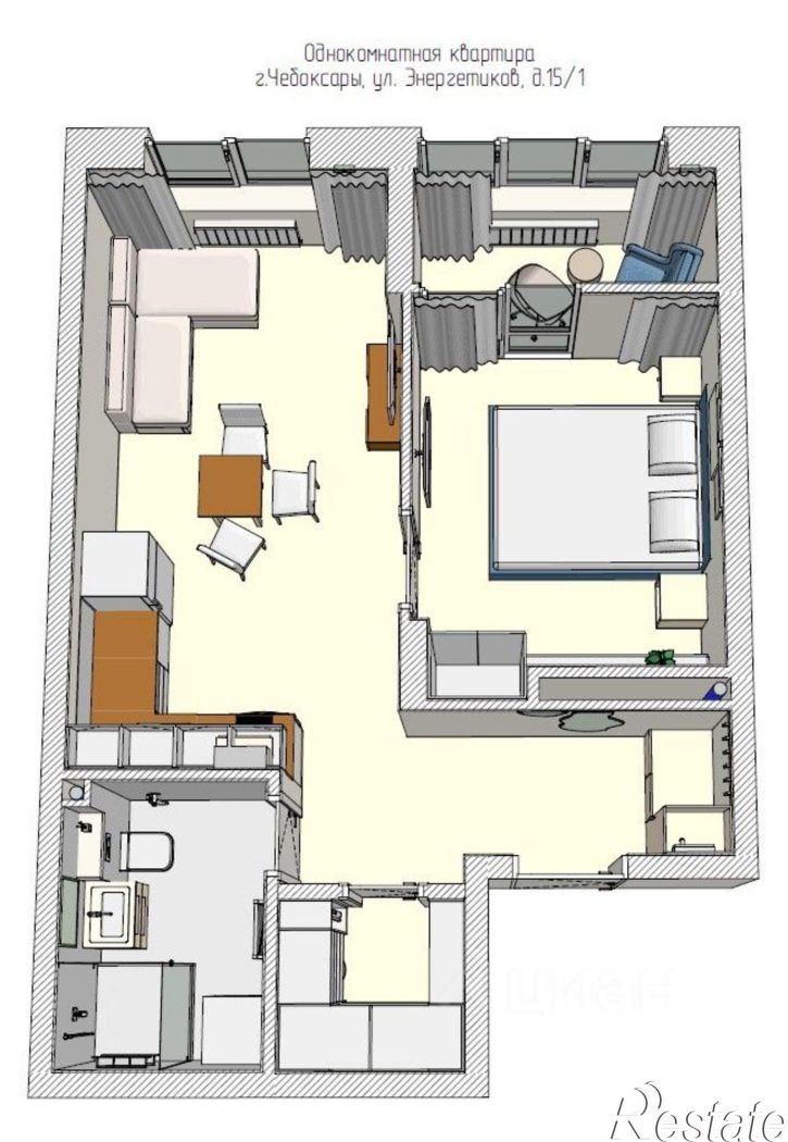 1-комн квартира ул Текстильщиков, 8И,  д. 8И