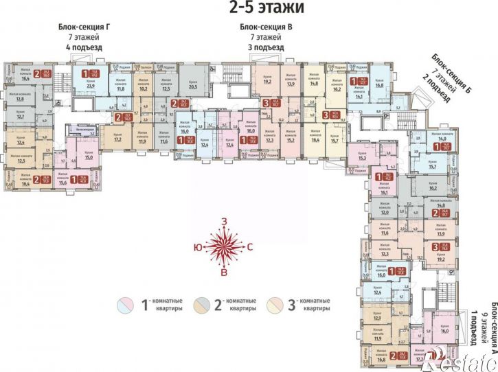 1-комн квартира в новом доме ул Текстильщиков, 8К,  д. 8К