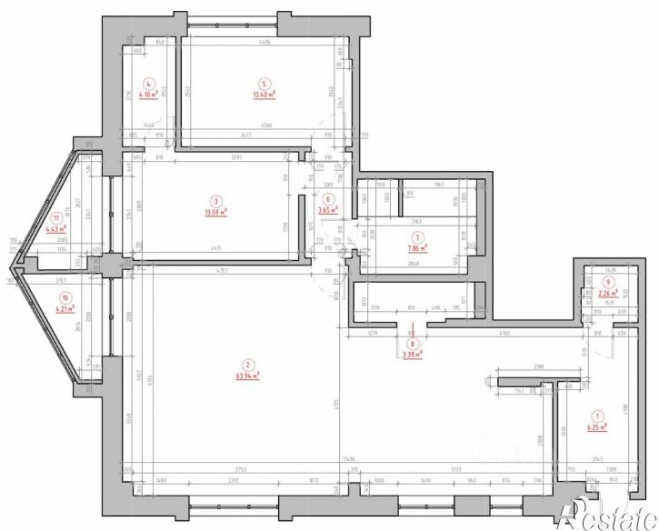 3-комн квартира улица Гузовского, 13А,  д. 13А