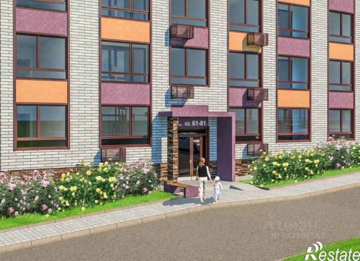 2-комн квартира в новом доме проспект Геннадия Айги, поз.4,  д. поз.4