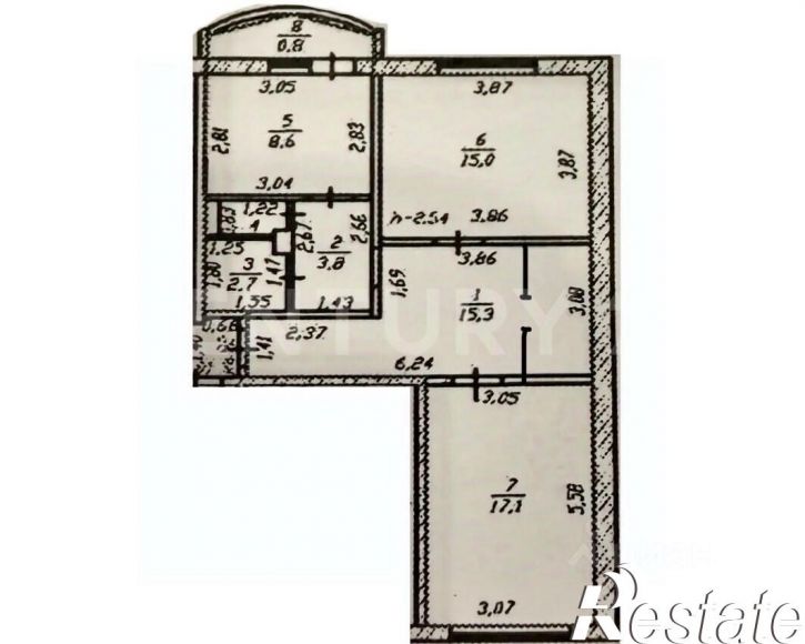 2-комн квартира проспект Геннадия Айги, 10,  д. 10