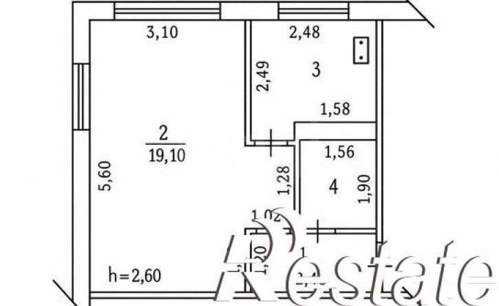 1-комн квартира проспект Мира, 32,  д. 32