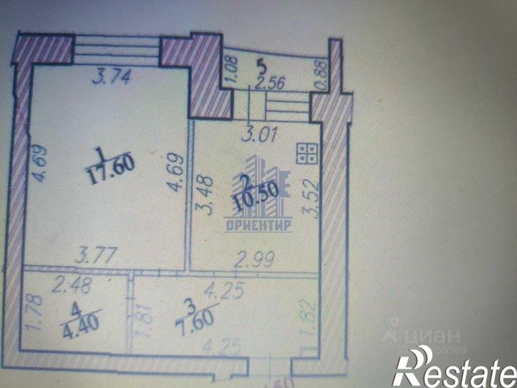 1-комн квартира проспект Максима Горького, 12,  д. 12
