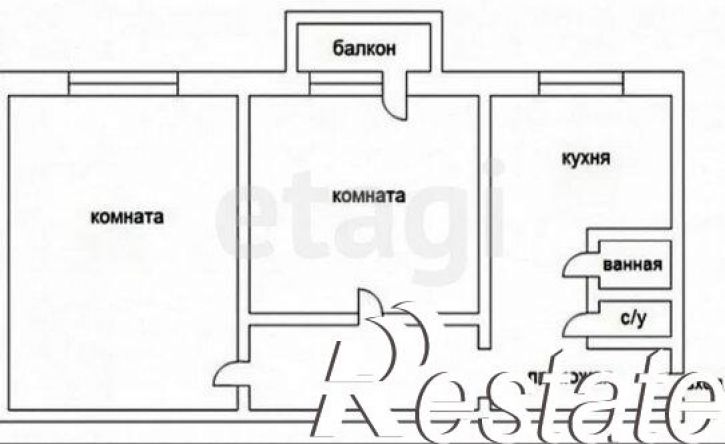 2-комн квартира улица Энгельса, 34,  д. 34