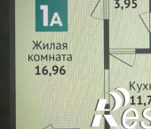 1-комн, 40 кв м, этаж 11/16 улица Богдана Хмельницкого, поз.1