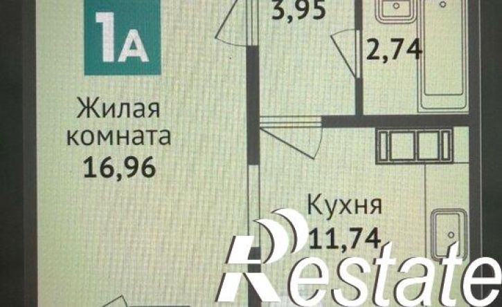 1-комн квартира в новом доме улица Богдана Хмельницкого, поз.1,  д. поз.1
