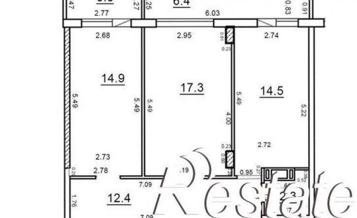 2-комн квартира улица Петрова, 9 к1,  д. 9 к1