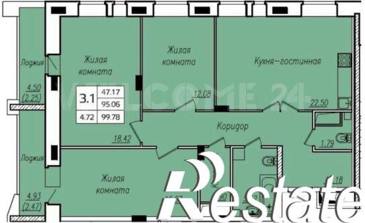 3-комн квартира улица Энгельса, 27А,  д. 27А