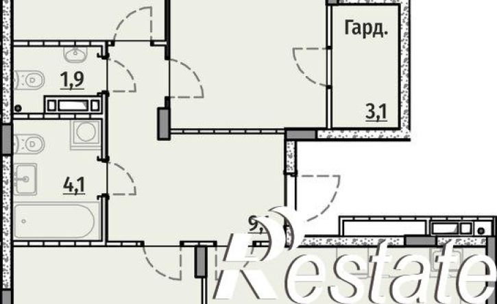 3-комн квартира Гражданская улица, 6,  д. 6