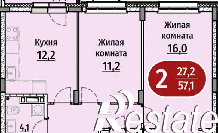 2-комн квартира Гражданская улица, 6,  д. 6