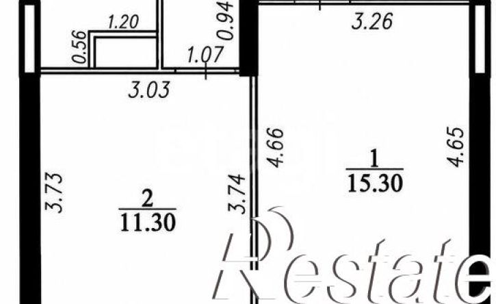 1-комн квартира улица Пирогова, 1 к5,  д. 1 к5